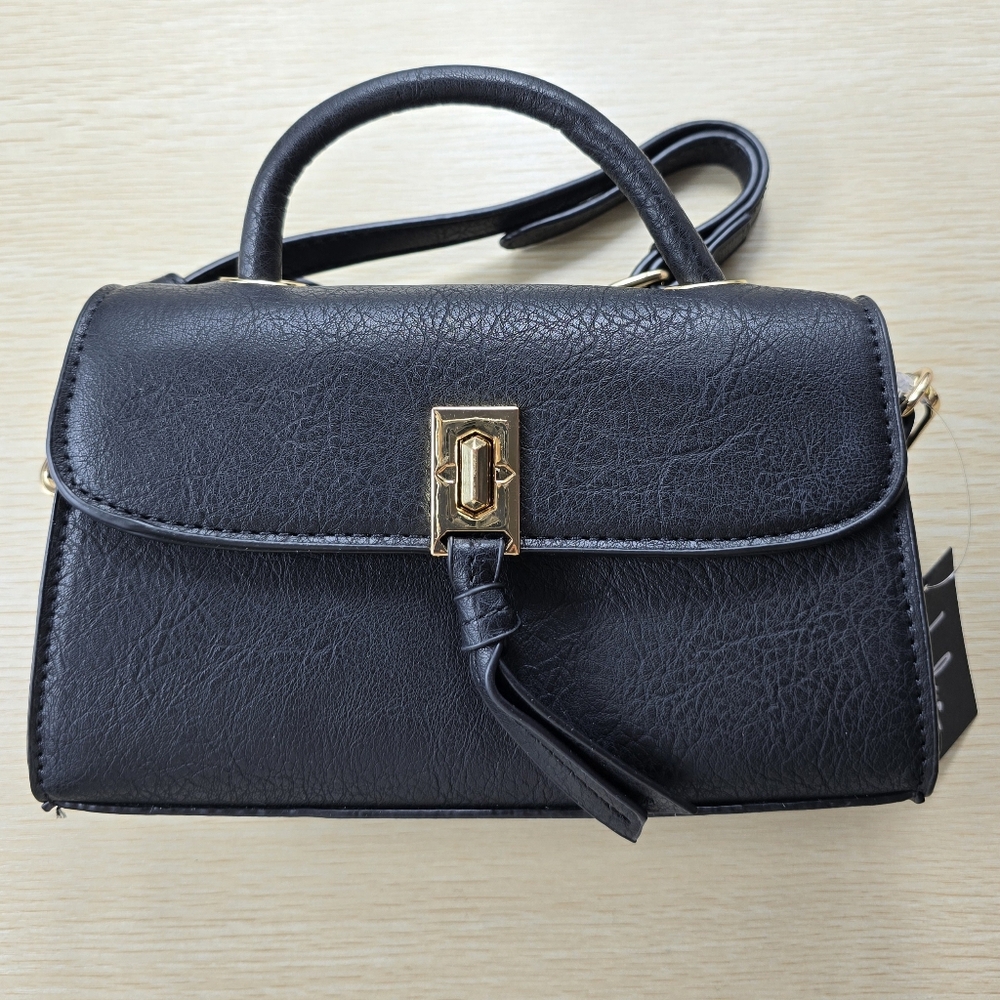 Clean Vibe Black Mini Crossbody Bag